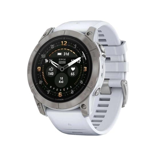 Смарт-годинник Garmin Epix Pro Gen 2 Sapphire Edition 51mm Titanium with Whitestone Band (010-02804-10/11)