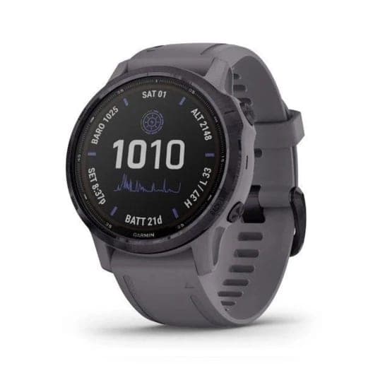 Смарт-годинник Garmin Fenix 6S Pro Solar Edition Amethyst Steel with Shale Gray Band (010-02409-15)