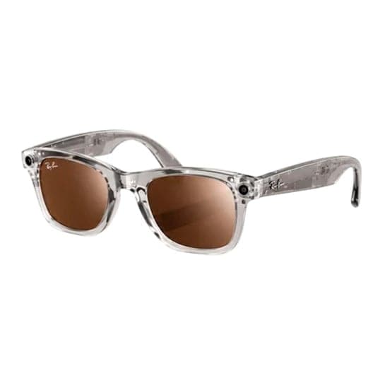 Смарт-окуляри Ray-Ban Meta Wayfarer Gen 2 Limited Edition - Matte Transparent Frame with Brown Mirror Gold Lenses (RW4012 6770P 50-22)
